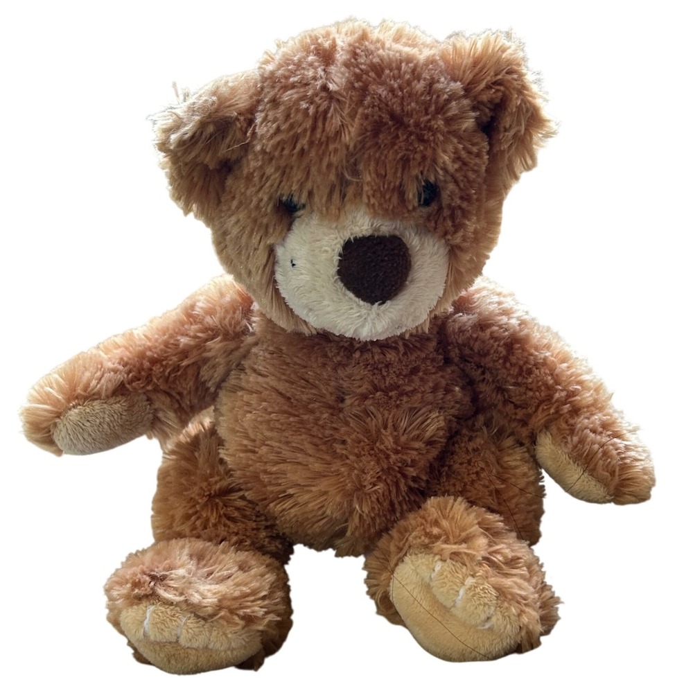 Russ Berrie Carmelot Teddy Bear Plush Brown Shaggy Stuffed Animal 10" Toy
